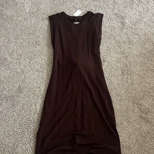 Versona Chic Brown Midi Dress